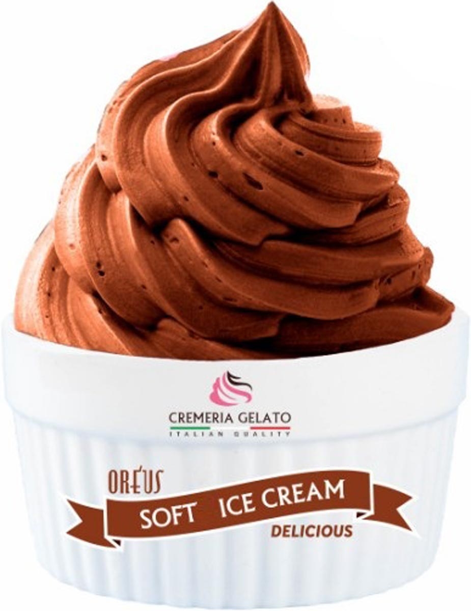 Μείγμα Παγωτού & Milkshake Soft Ice Oreus Black Biscuit