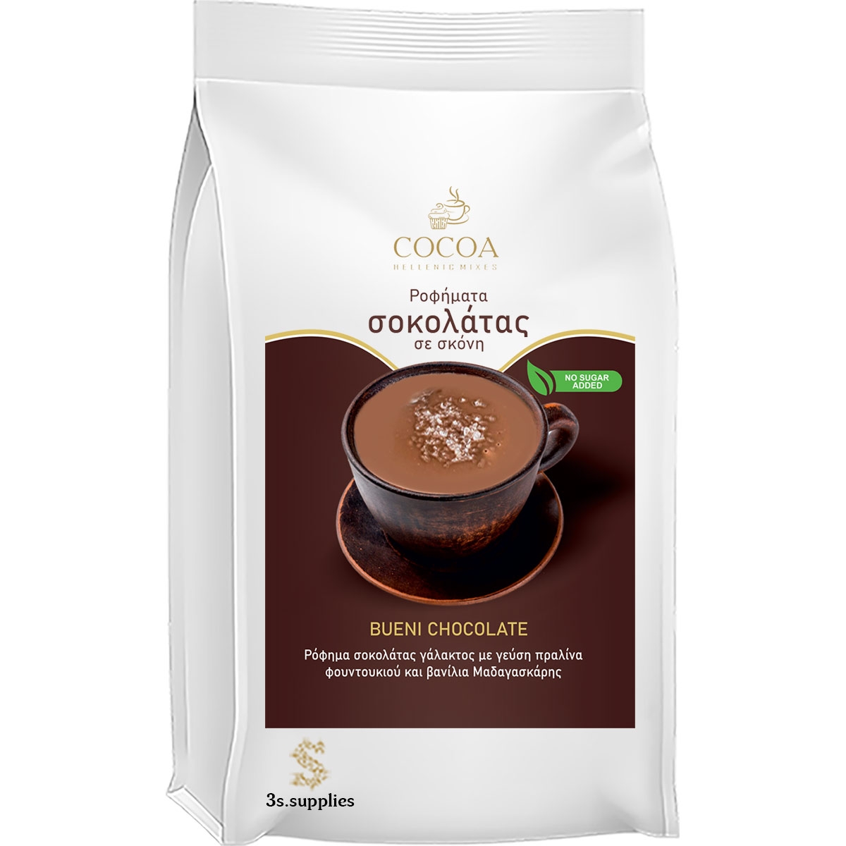 Μείγμα Cocoa Royal Drink Bueni Chocolate 32% Χωρίς Ζάχαρη